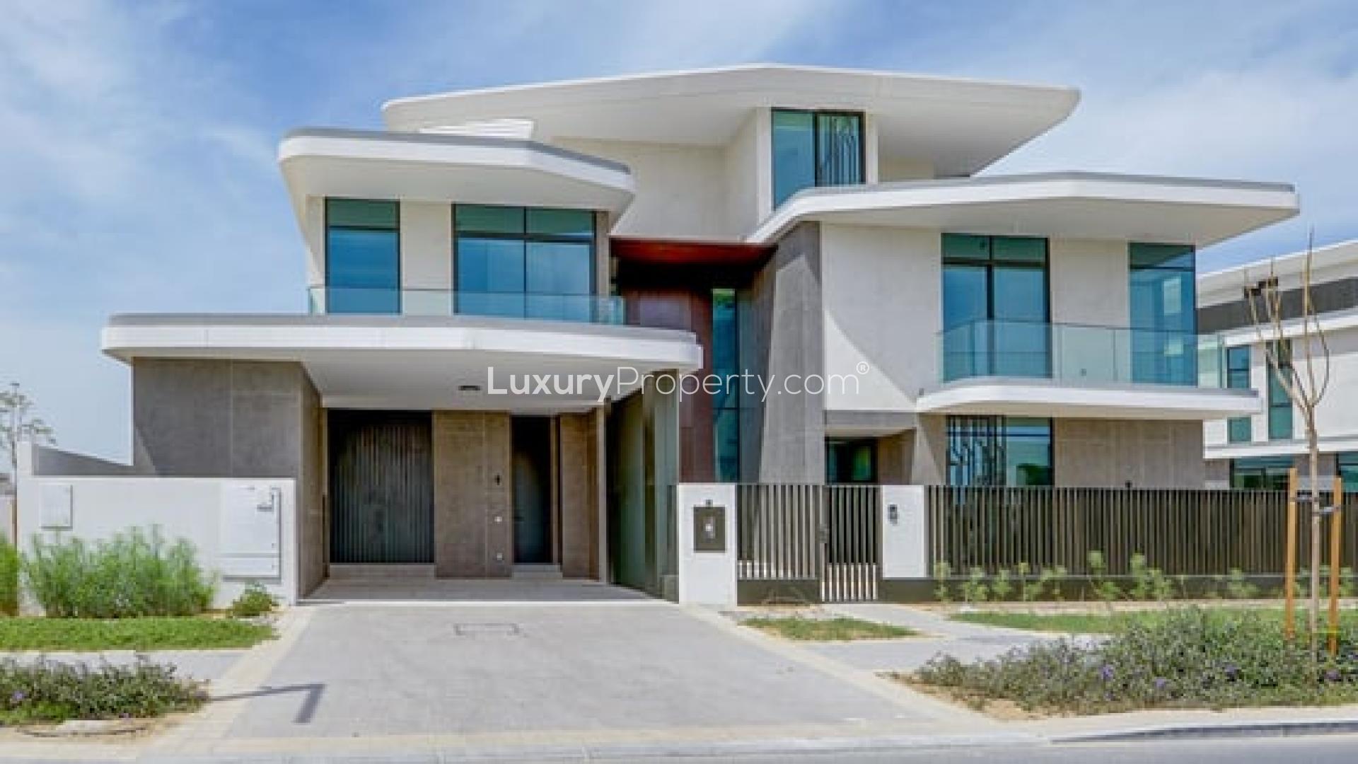 Luxury Lamborghini-branded villa exterior, Majestic Vistas, Dubai Hills Estate, for sale