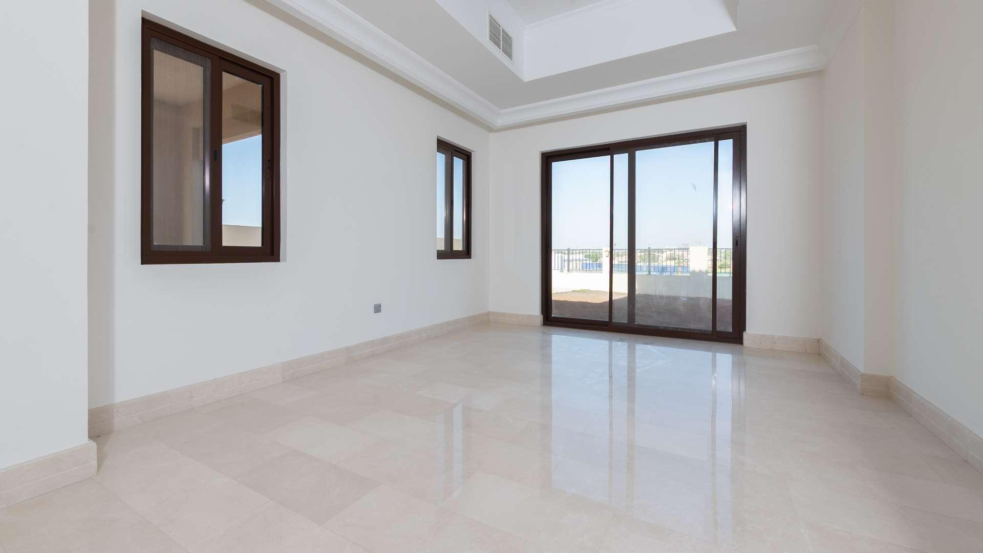 Aseel Type 4 Villa exterior in Arabian Ranches with spacious backyard, for sale