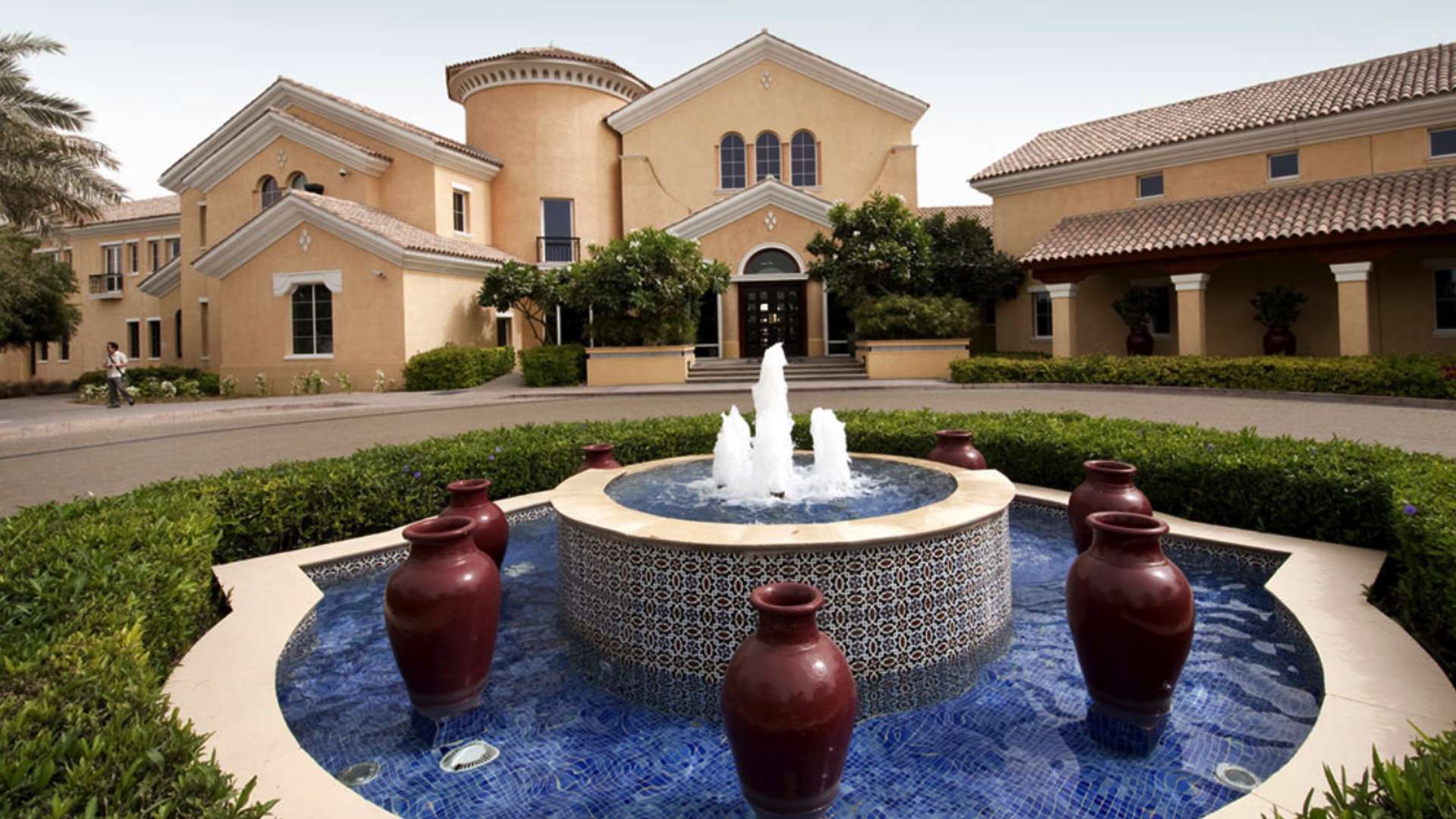Luxurious bathroom in 6-bedroom Aseel Villa, Arabian Ranches, featuring elegant design elements