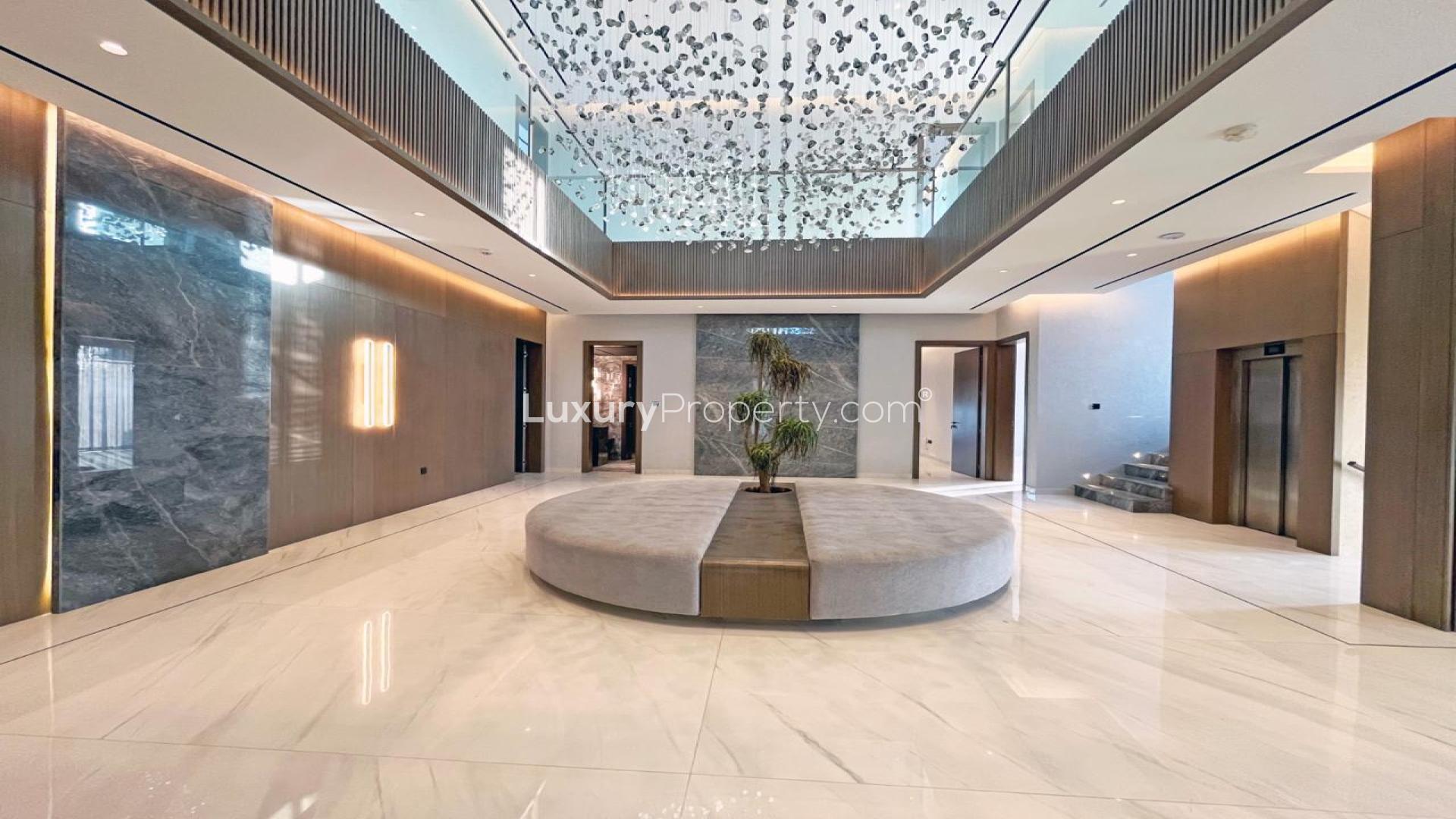 Luxurious villa interior with modern design on Pearl Jumeirah, featuring elegant decor