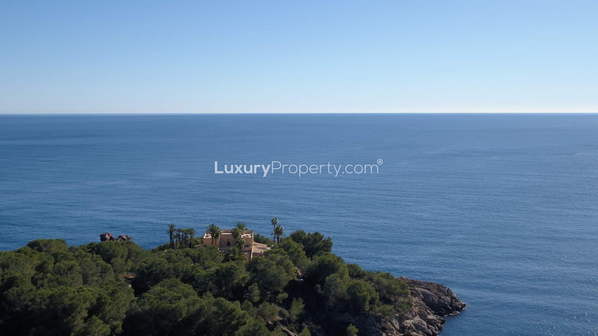 Stunning Spanish-style cliffside villa with sea views in Cala Mastella, Santa Eulalia Del Rio