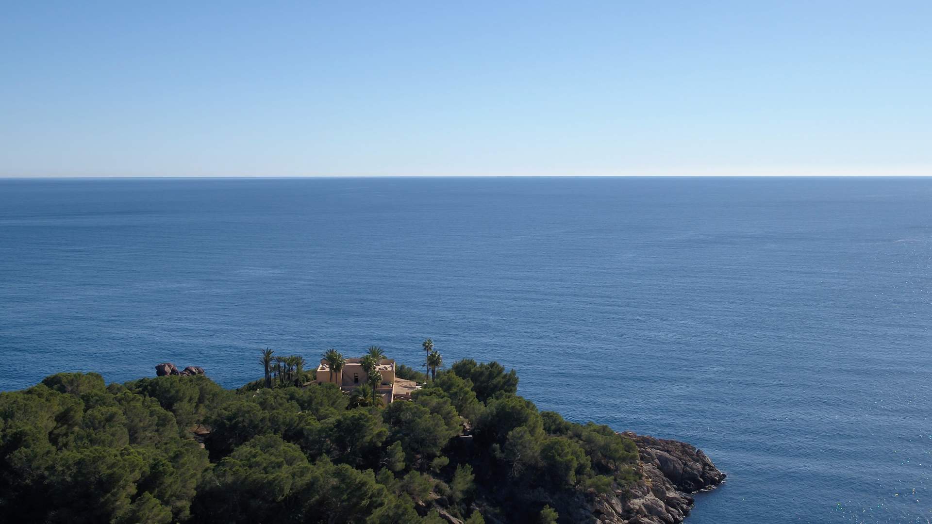 Stunning Spanish-style cliffside villa with sea views in Cala Mastella, Santa Eulalia Del Rio