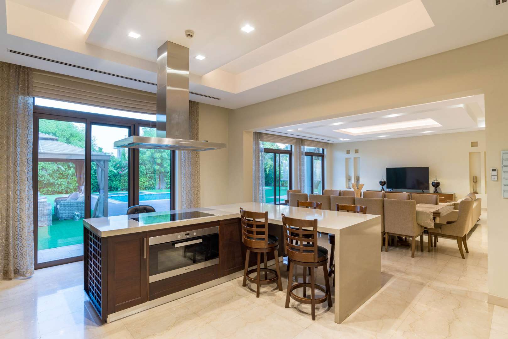 Modern living area in 6-bed villa, District One, Mohammed Bin Rashid City