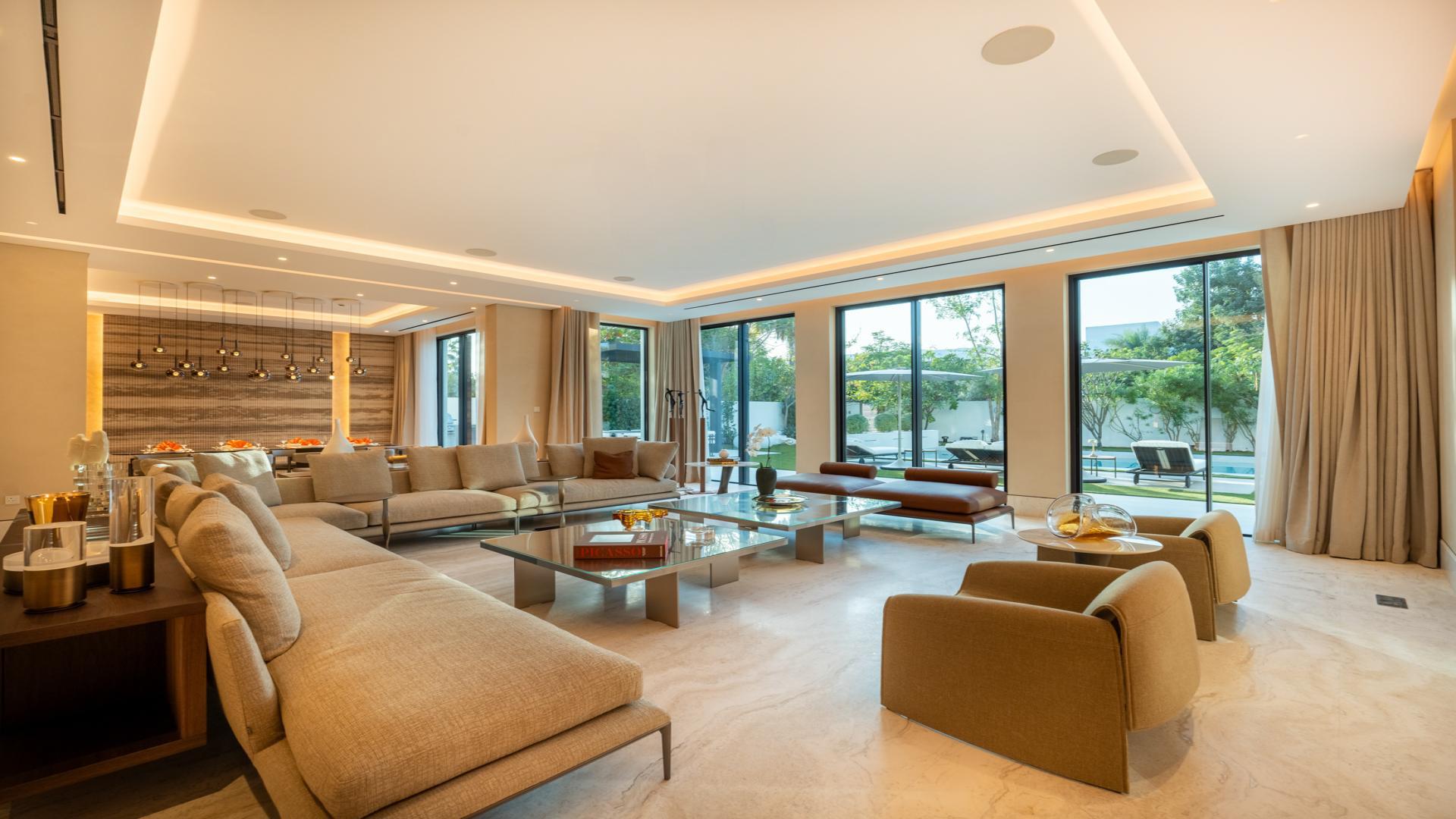 Luxurious staircase in District One mansion, Mohammed Bin Rashid City villa for sale