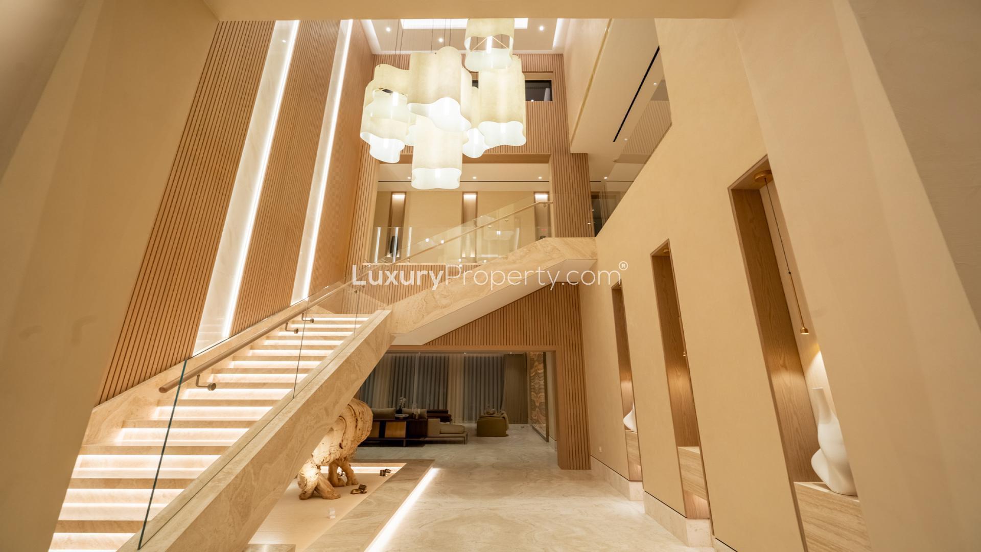 Luxurious villa with illuminated pool in District One, Mohammed Bin Rashid City