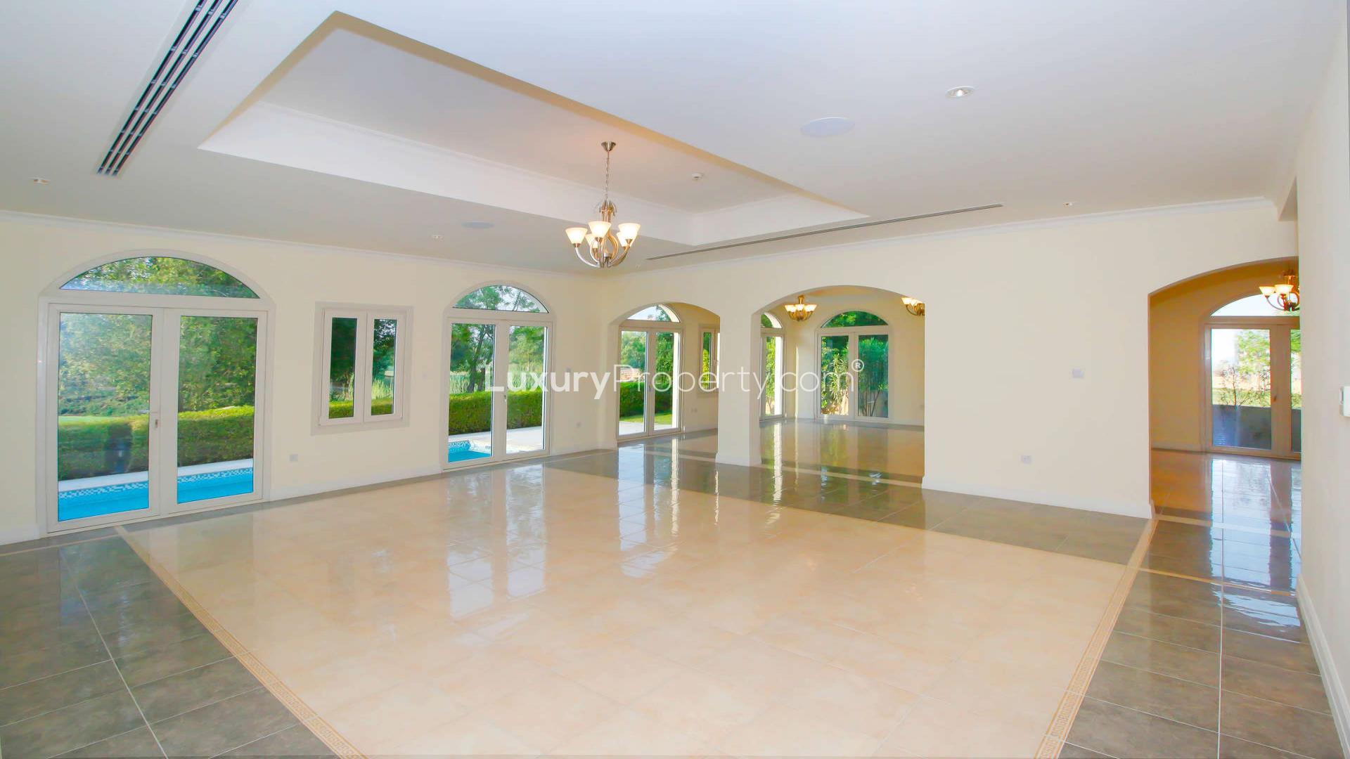 Luxurious villa with private pool for rent in Jumeirah Golf Estates, Olive Point
