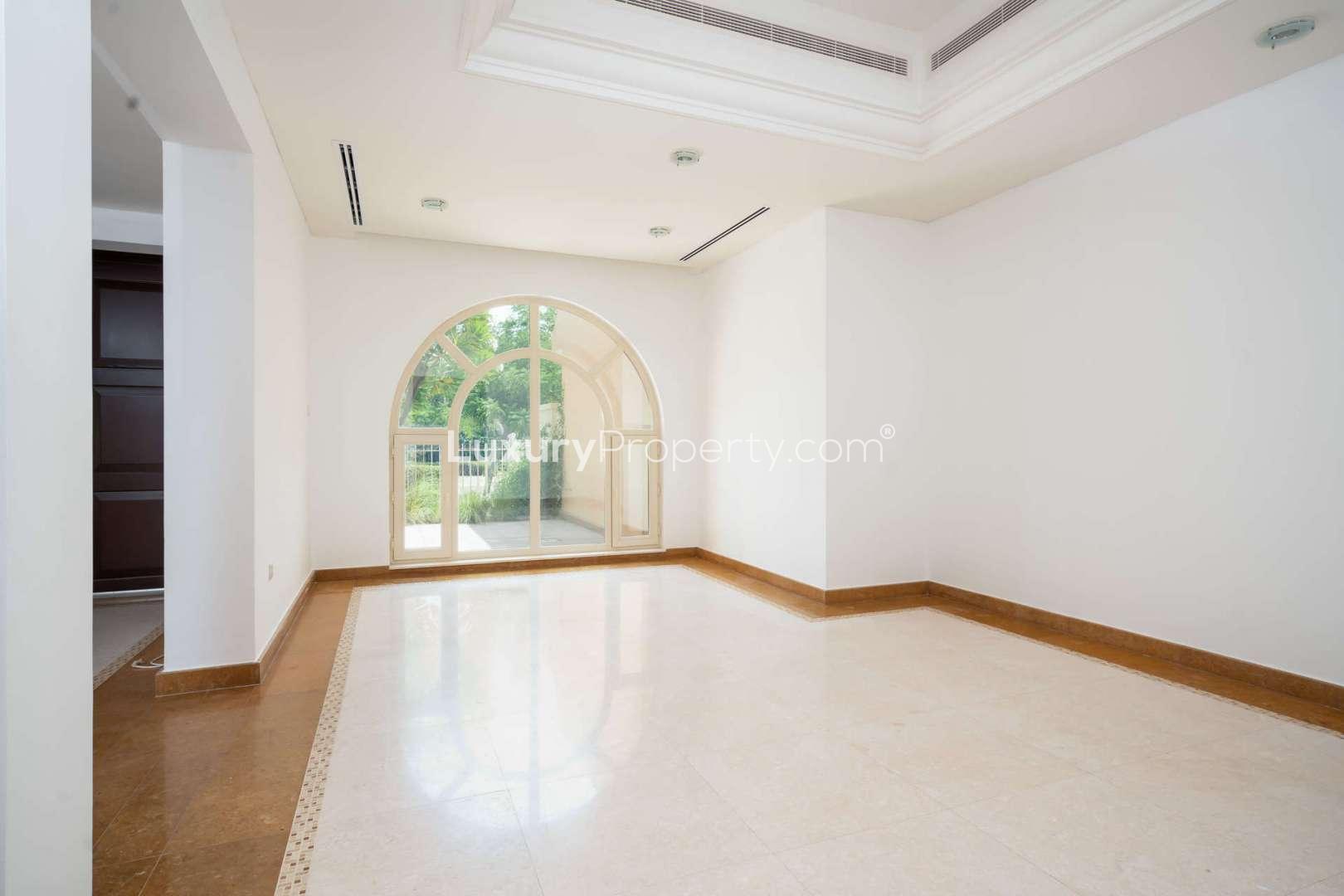 Spectacular six-bedroom villa exterior in Esmeralda, Victory Heights, with three-car garage