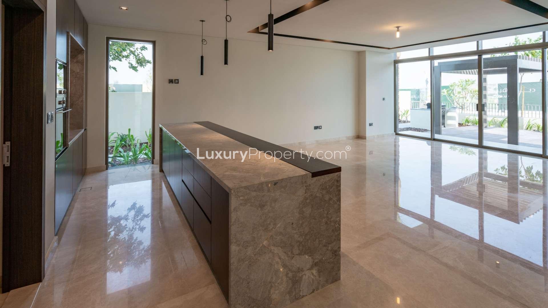 Luxurious open-plan living area in contemporary villa, Golf Place, Dubai Hills Estate
