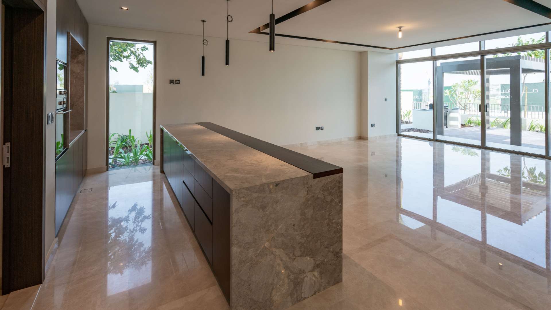 Luxurious open-plan living area in contemporary villa, Golf Place, Dubai Hills Estate