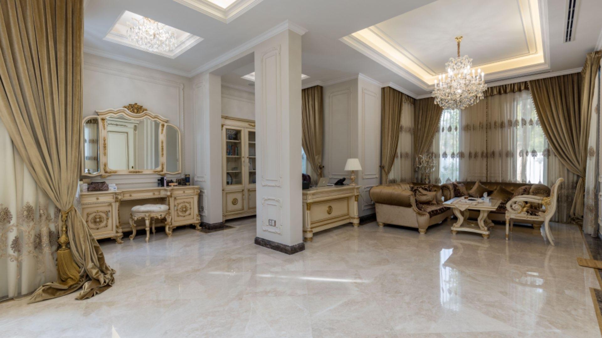 Upgraded 6-bedroom villa with pool in Al Barari, available for sale