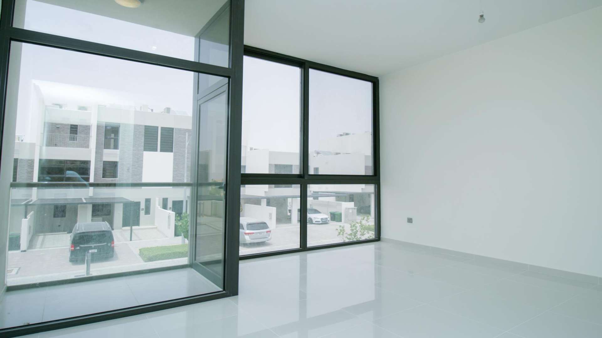 Six-bedroom modern villa exterior in Juniper, Damac Hills 2, Akoya community for sale