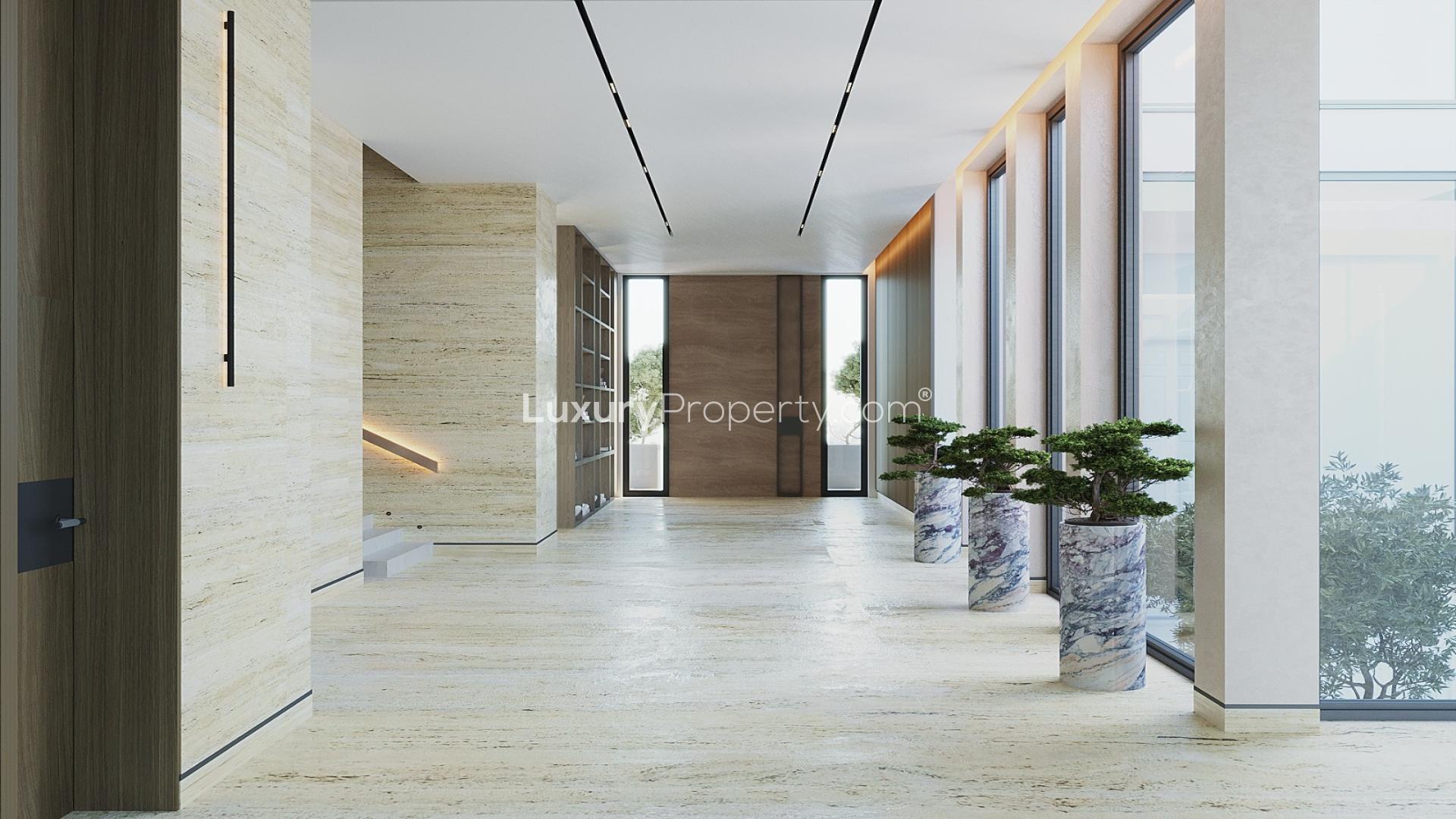 Modern kitchen interior in 6-bedroom villa, Jumeirah Golf Estates, Fire community