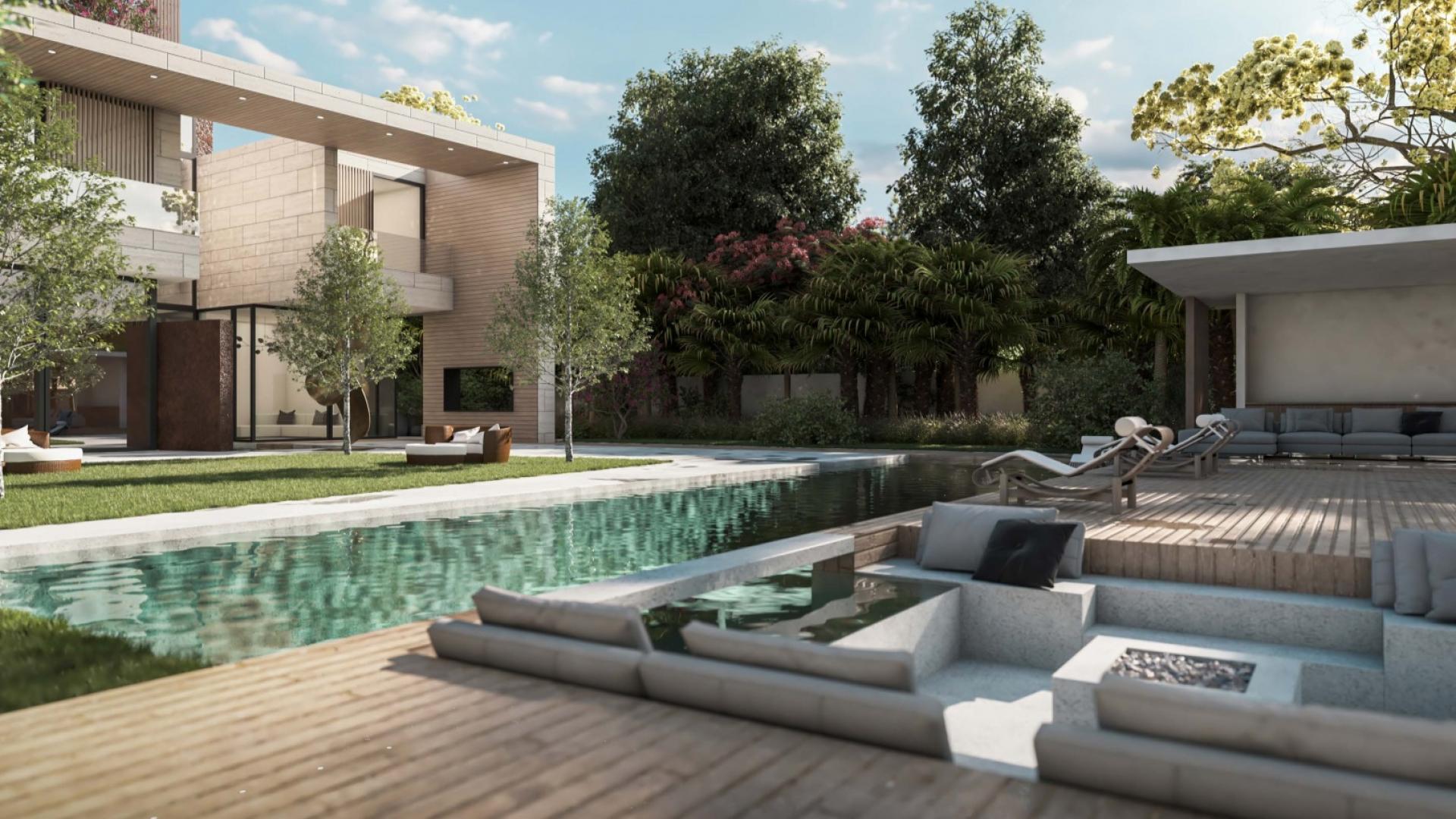 Luxurious 6-bedroom villa with pool and garden in Al Barari, Dubai for sale