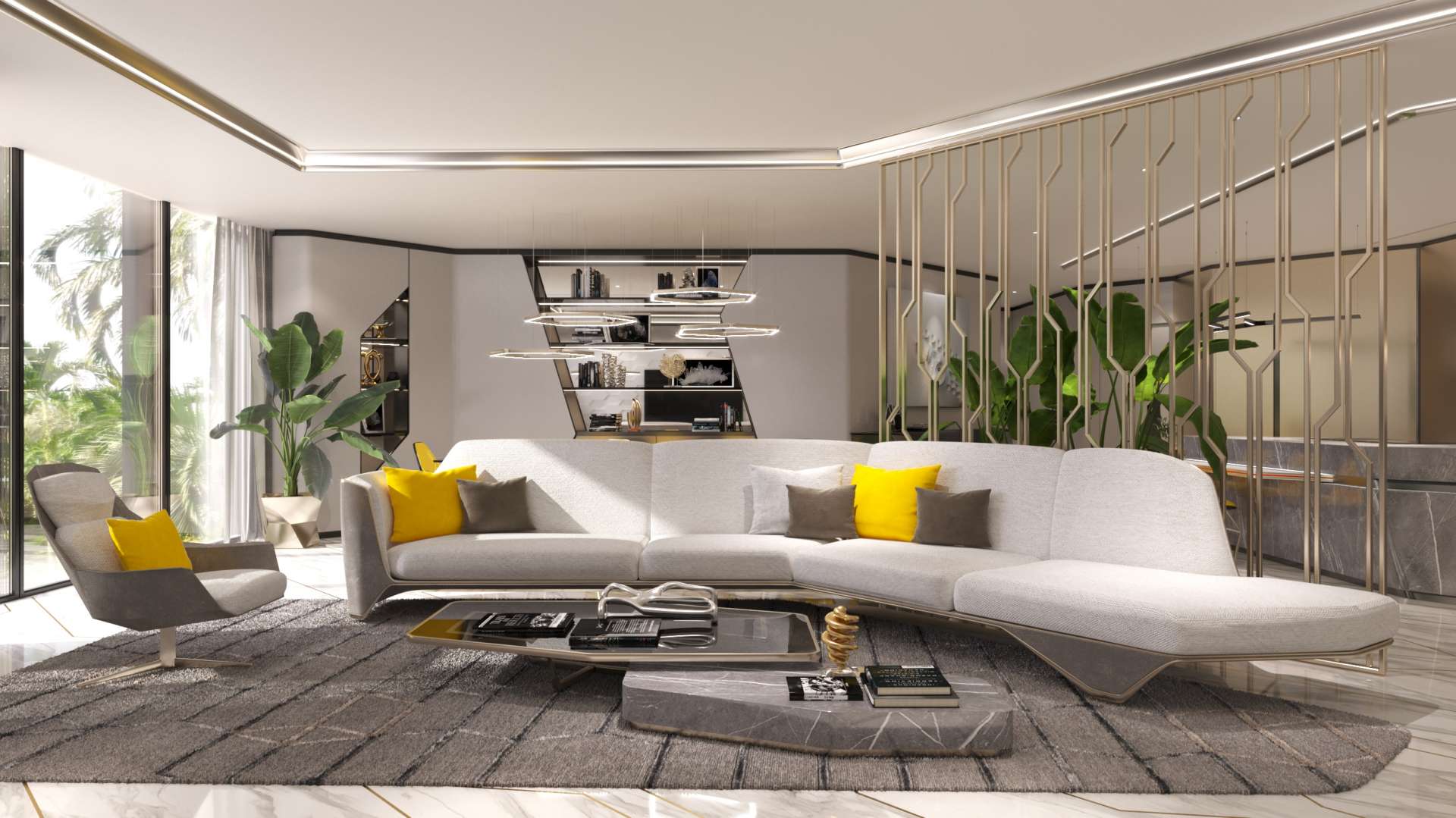 Modern bathroom in Lamborghini-inspired villa, Dubai Hills Estate, with sleek design and luxury fittings