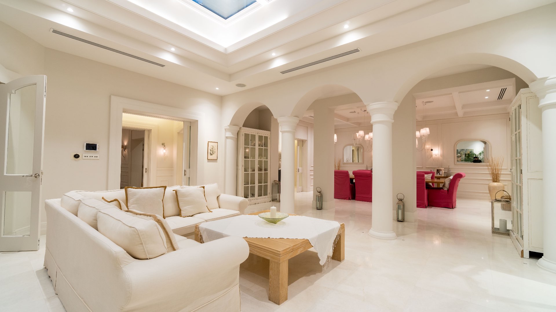 Stunning entrance of fully upgraded villa in Arabian Ranches' Polo Homes community