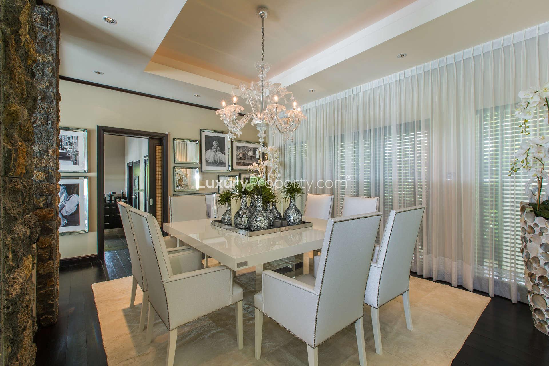 Luxurious living room in Anahita villa, featuring modern decor and elegant furnishings