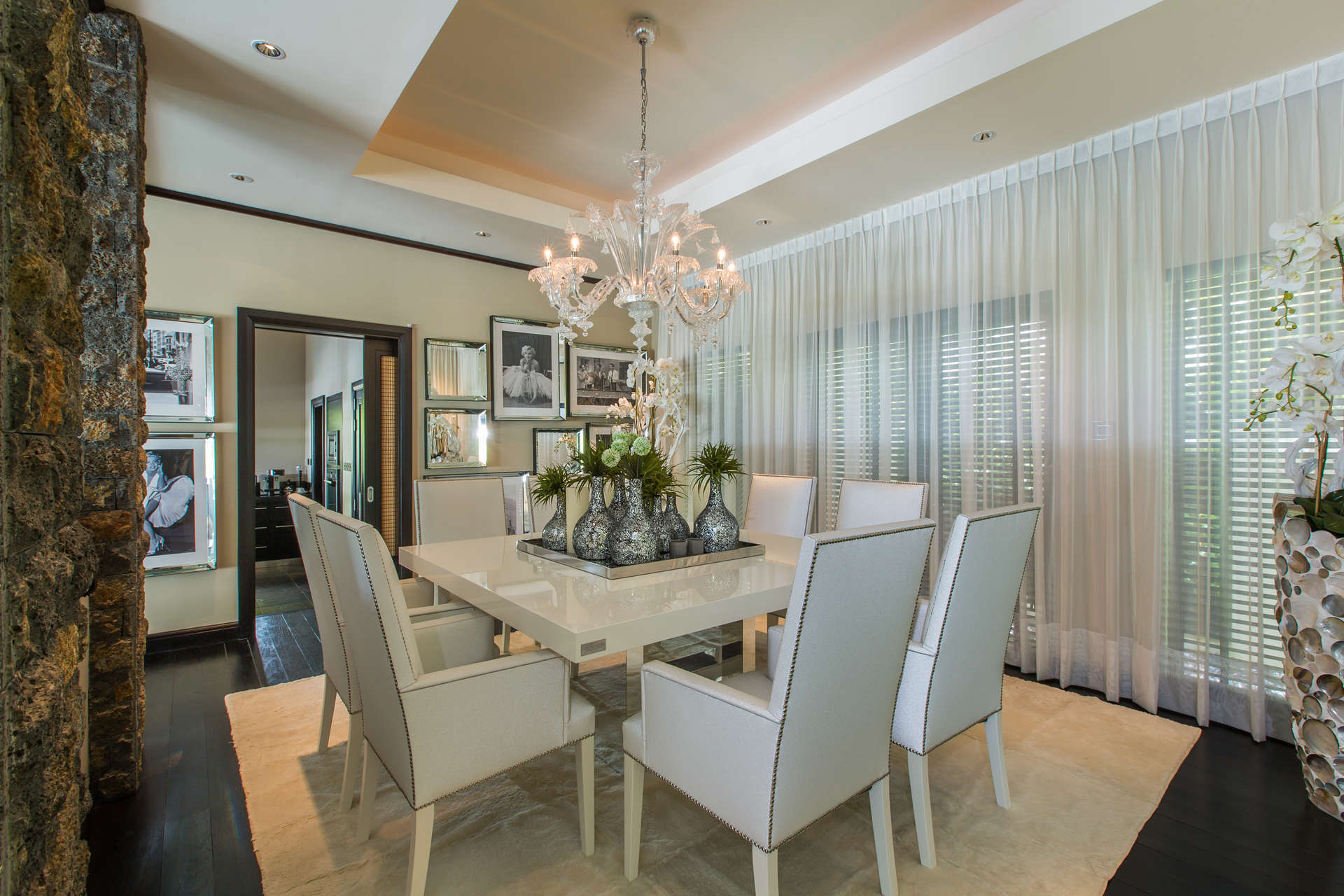 Luxurious living room in Anahita villa, featuring modern decor and elegant furnishings