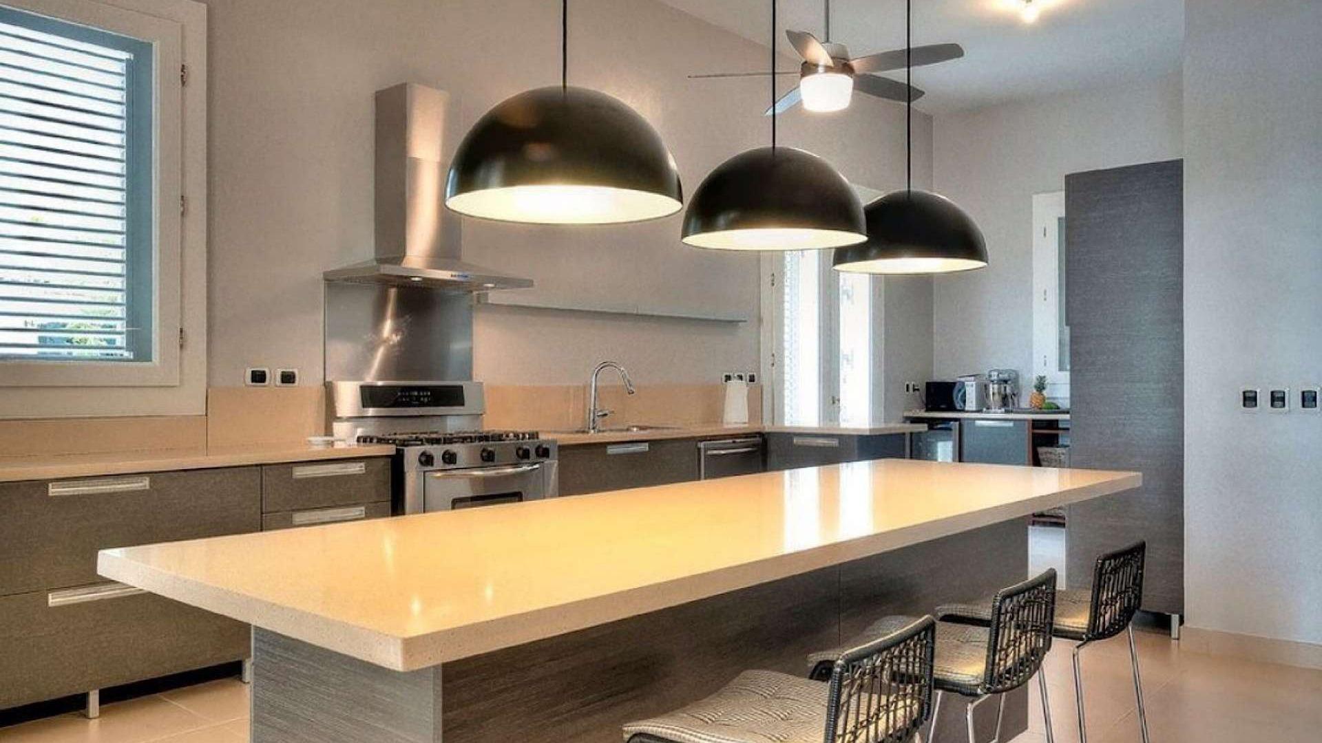 Furnished living room in seafront mansion, Jardines de Arrecife, Punta Cana, for sale