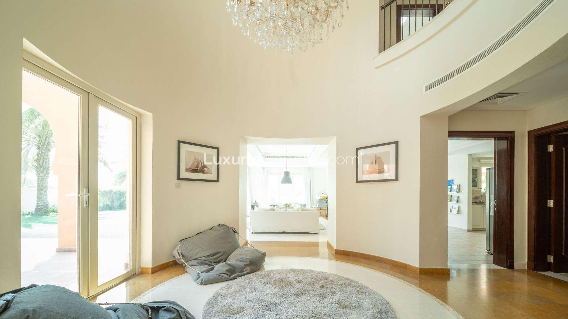 Villa with private pool overlooking golf course in Victory Heights, Dubai Sports City