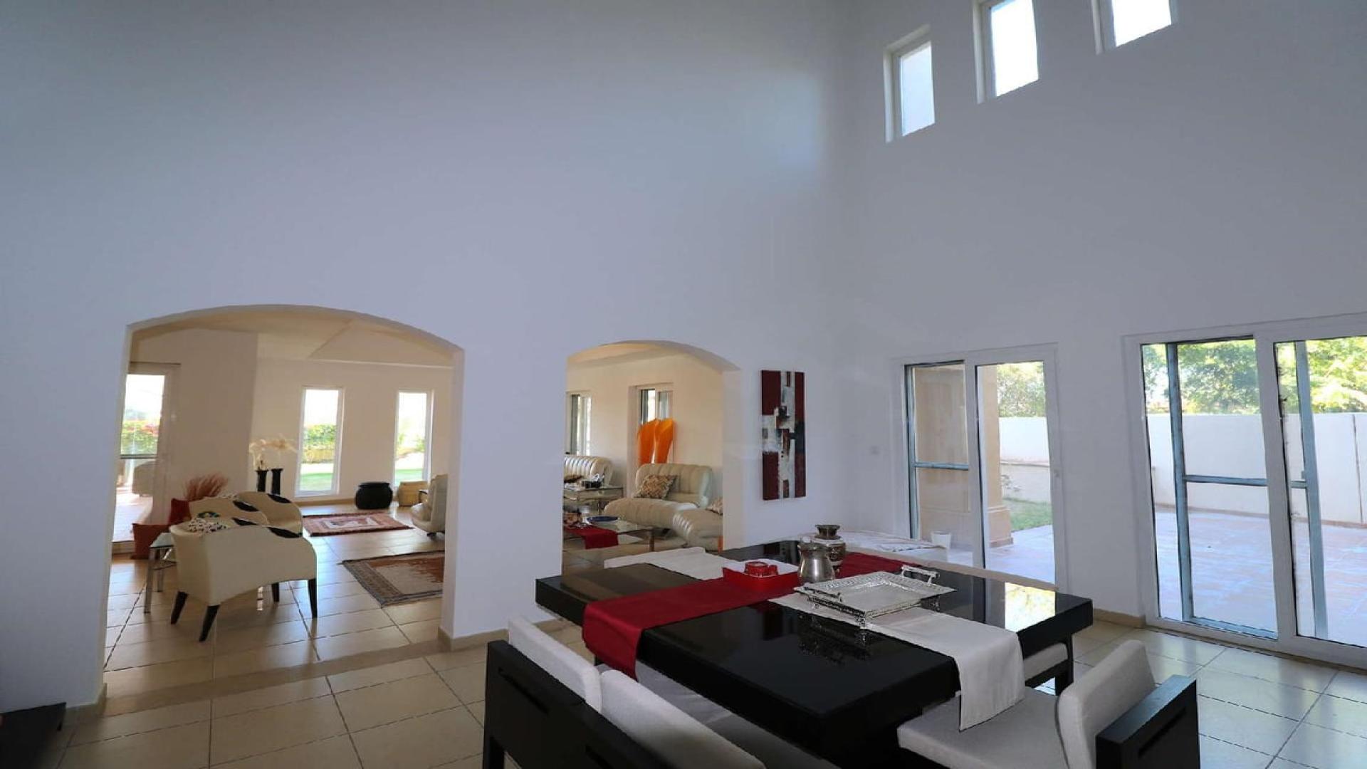 Upgraded villa with pool and palm trees in Al Mahra, Arabian Ranches for rent