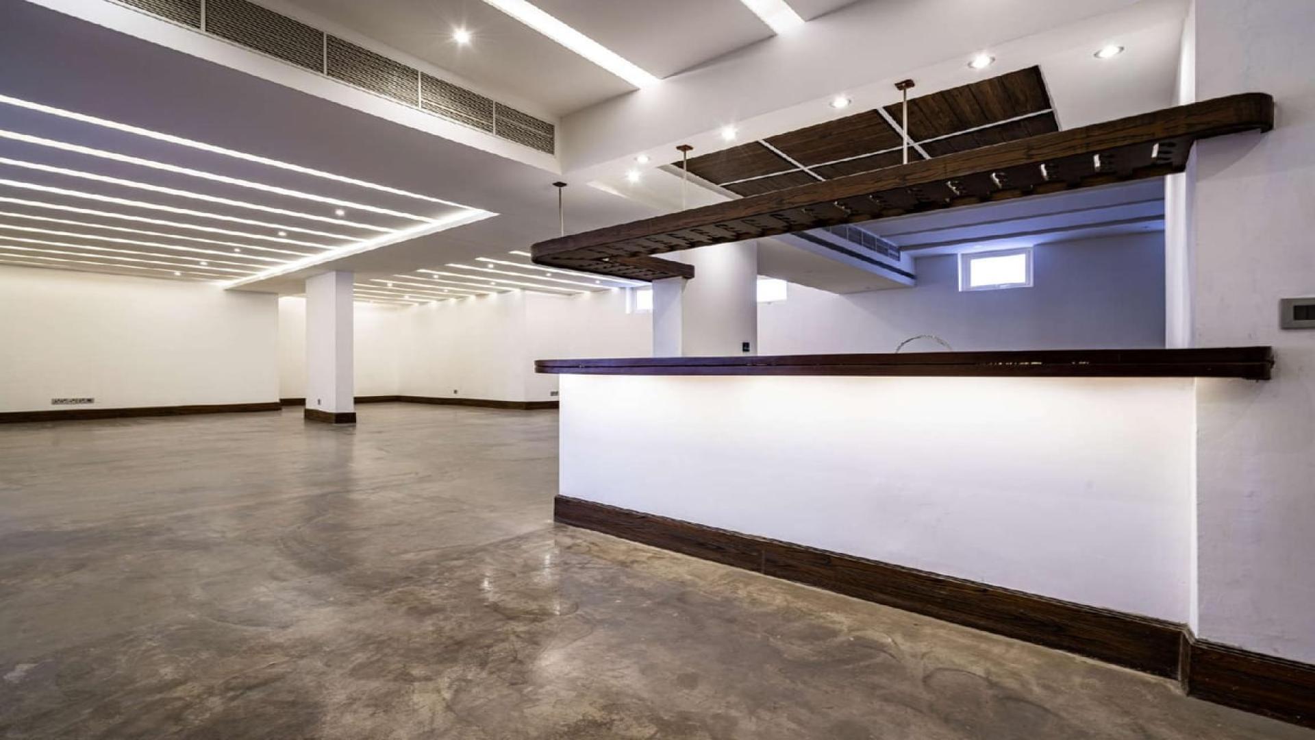 Spacious basement in luxury villa, Jumeirah Golf Estates, Earth community, modern design interior