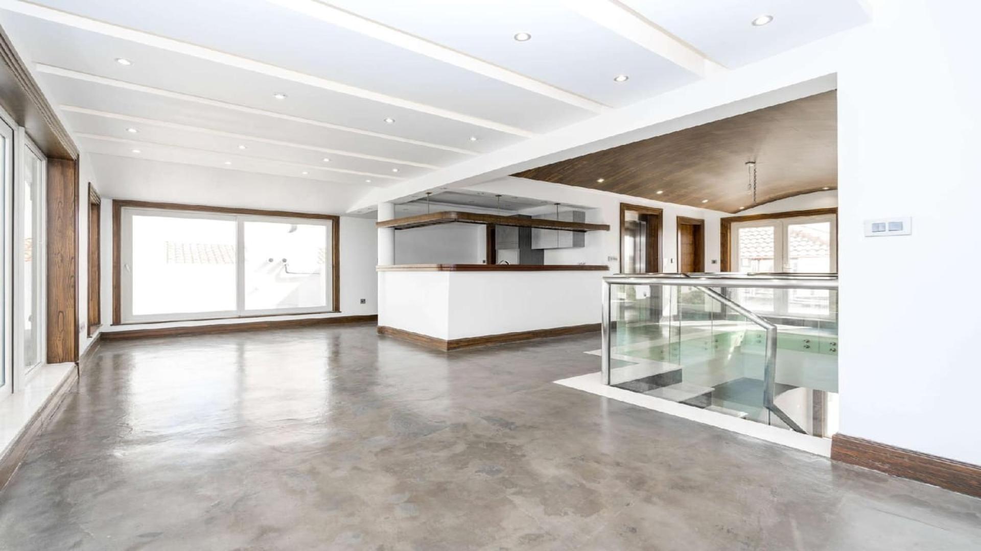 Open-plan living area in luxury villa at Jumeirah Golf Estates, Wildflower community