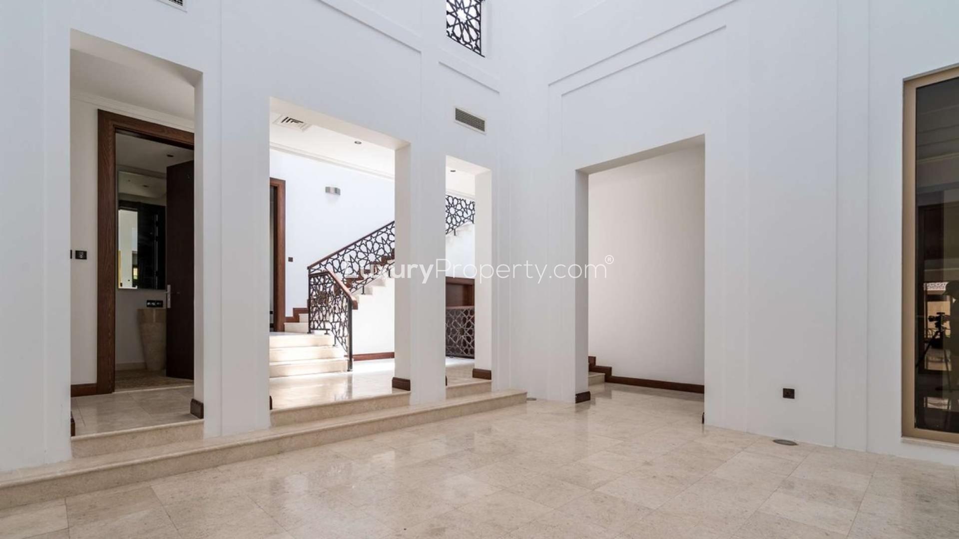 Spacious living area in seven-bedroom villa for sale in Al Barari, Dubai