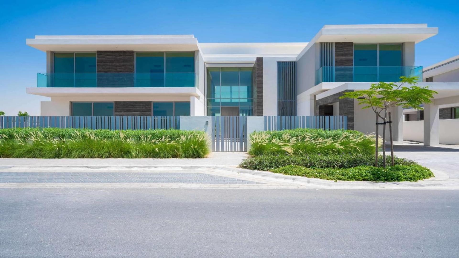 Modern 7-bedroom villa in Dubai Hills Estate, Parkway Vistas, with sleek design and lush landscaping