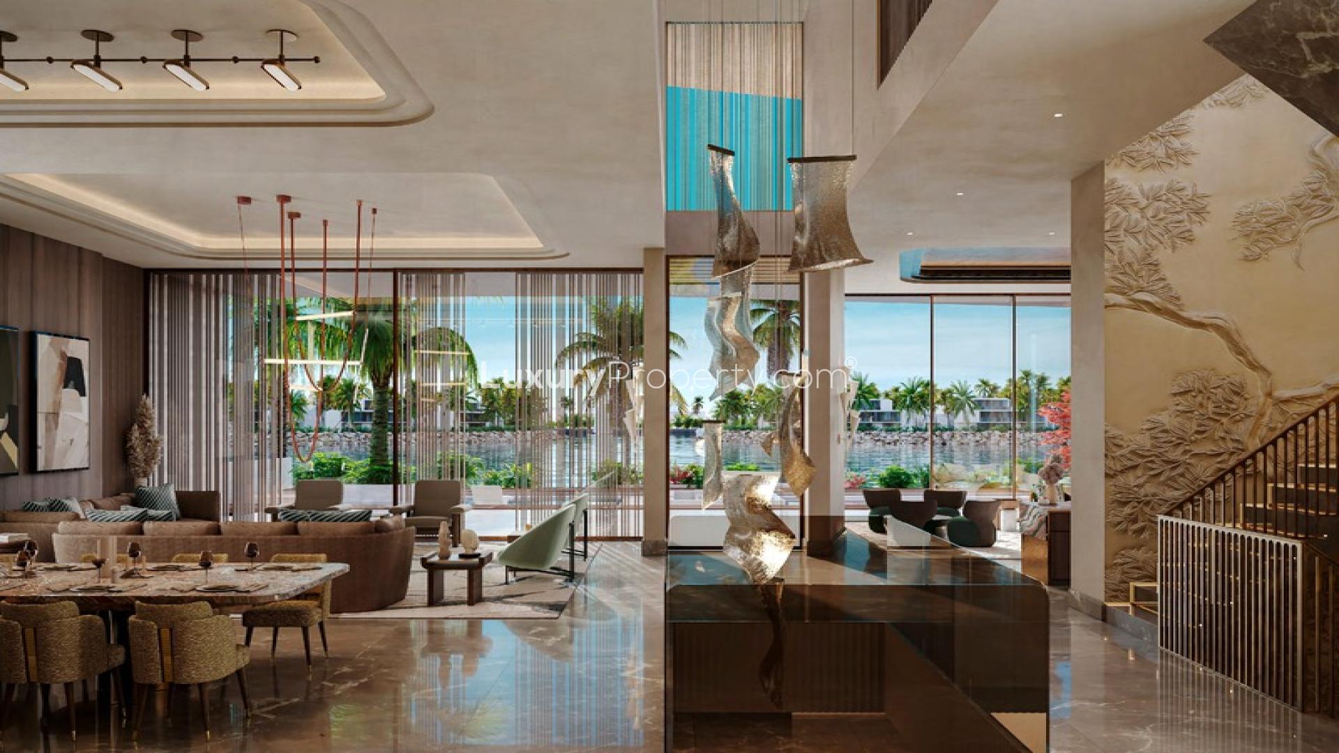 Modern villa exterior in Elysian Mansions, Tilal Al Ghaf, available for sale