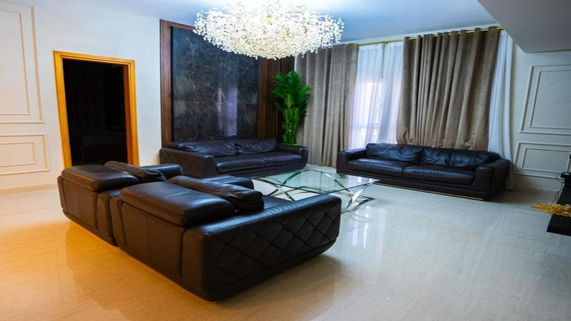 Luxurious living room in upgraded 7-bedroom villa, The Aldea, The Villa community