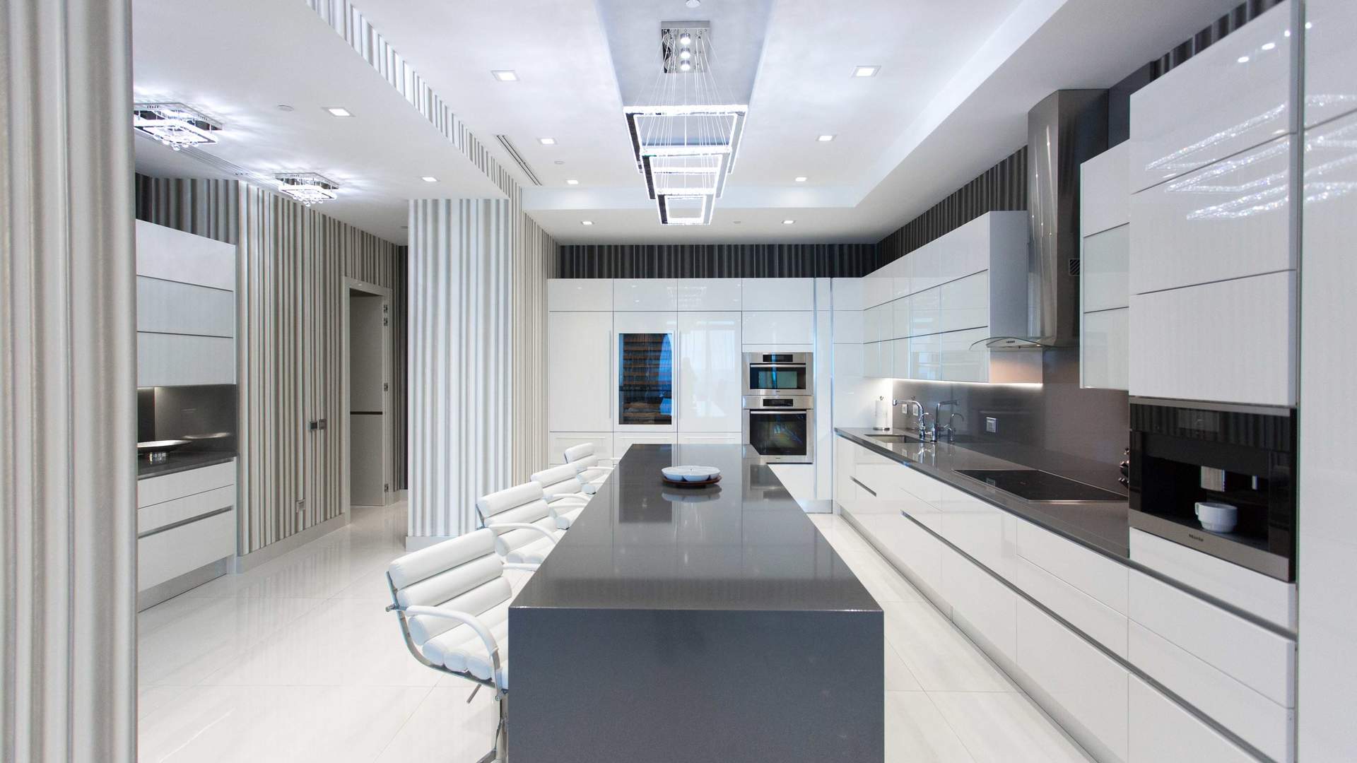 Luxurious Trump Hollywood penthouse interior with modern decor and elegant finishes in Florida