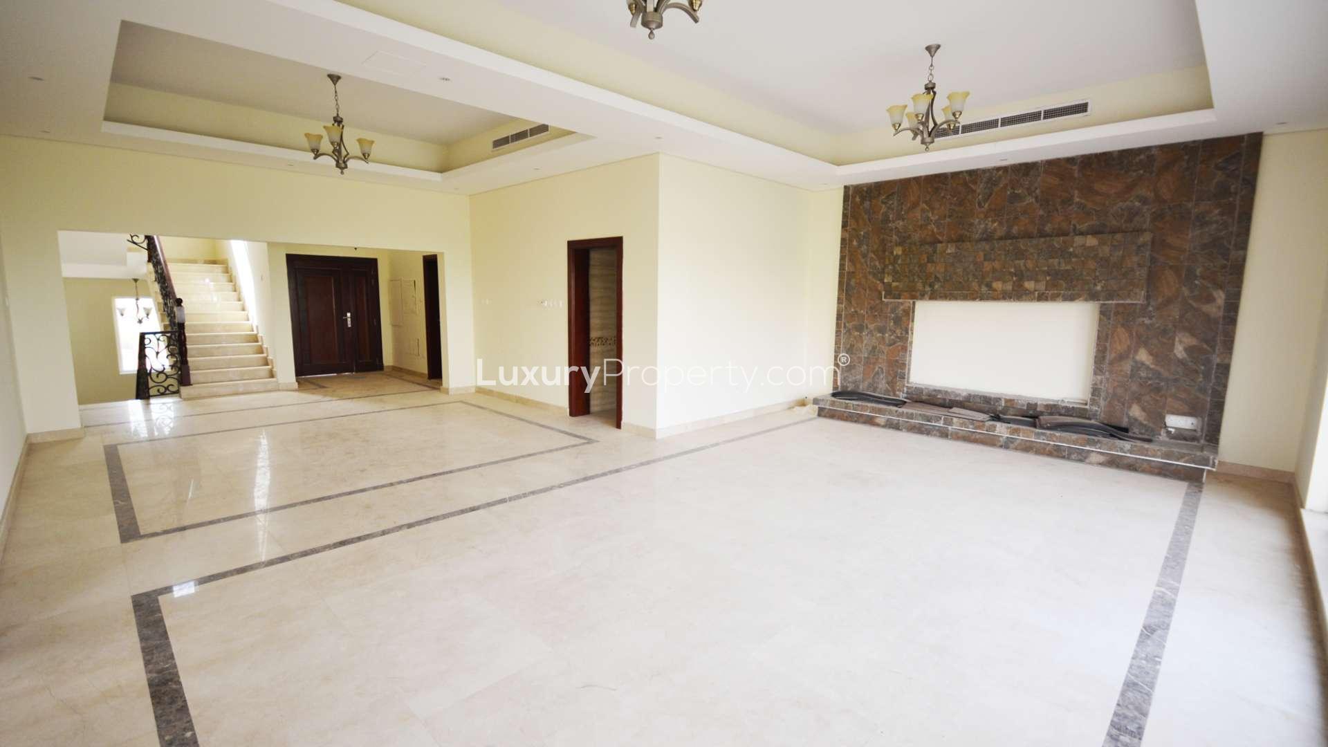 Custom-built villa view opposite main park in Hacienda, The Villa community