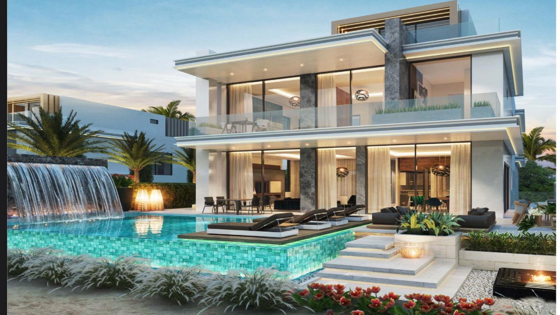 Luxurious 7-bedroom villa with pool in Maldives at Damac Islands for sale