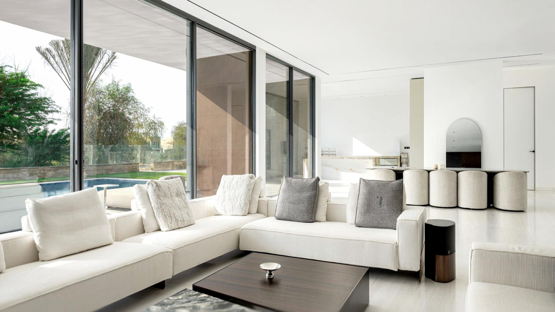 Modern chandelier in luxury 7-bedroom villa interior, Emerald Hills, Dubai Hills Estate