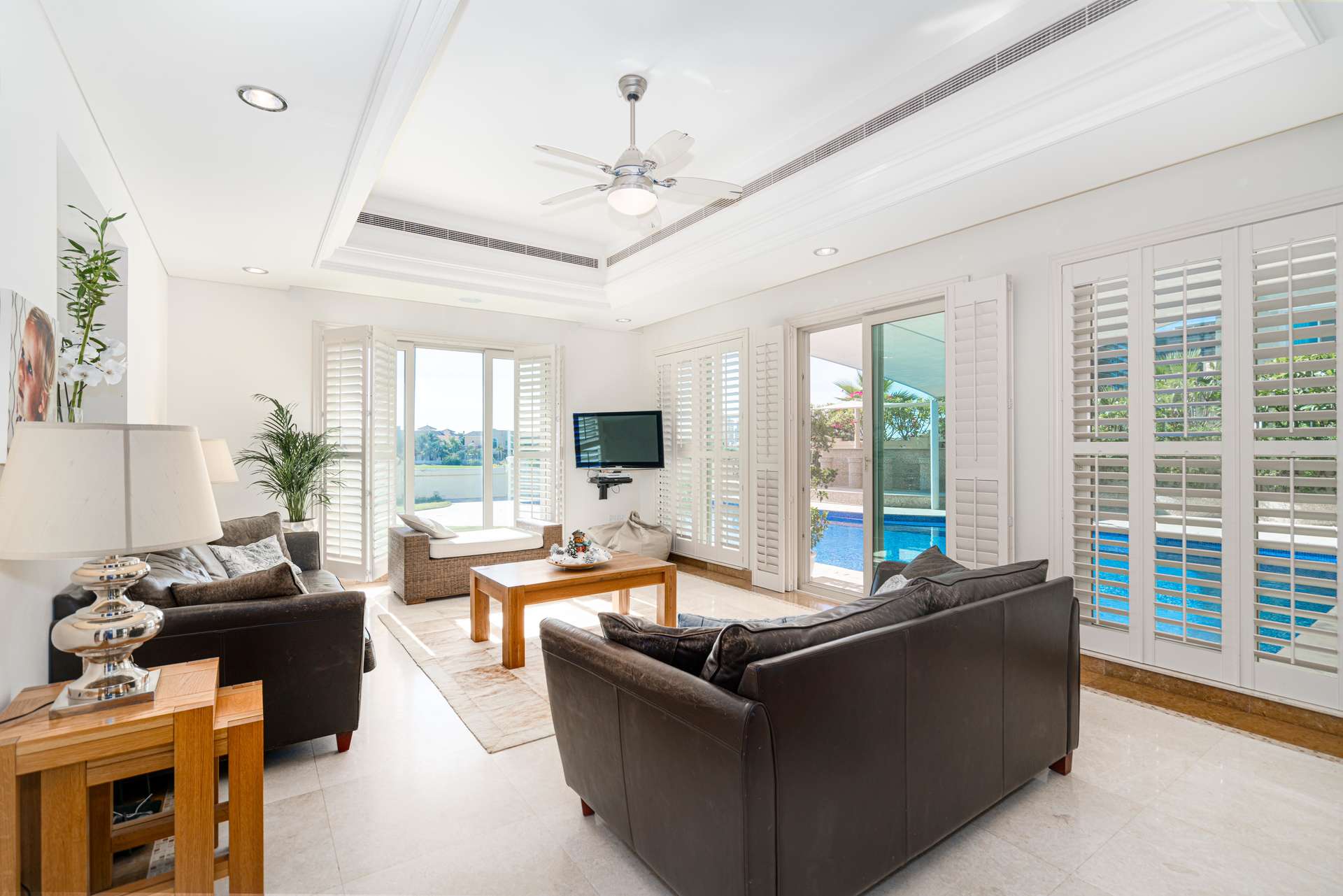 Spacious bedroom in 6-bedroom villa for sale, Victory Heights, Dubai Sports City