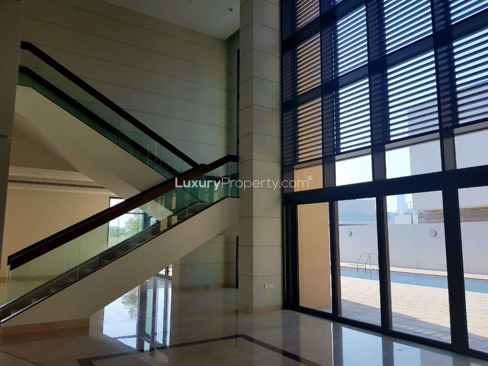 Modern kitchen in waterfront mansion, District One, Mohammed Bin Rashid City, villa for sale