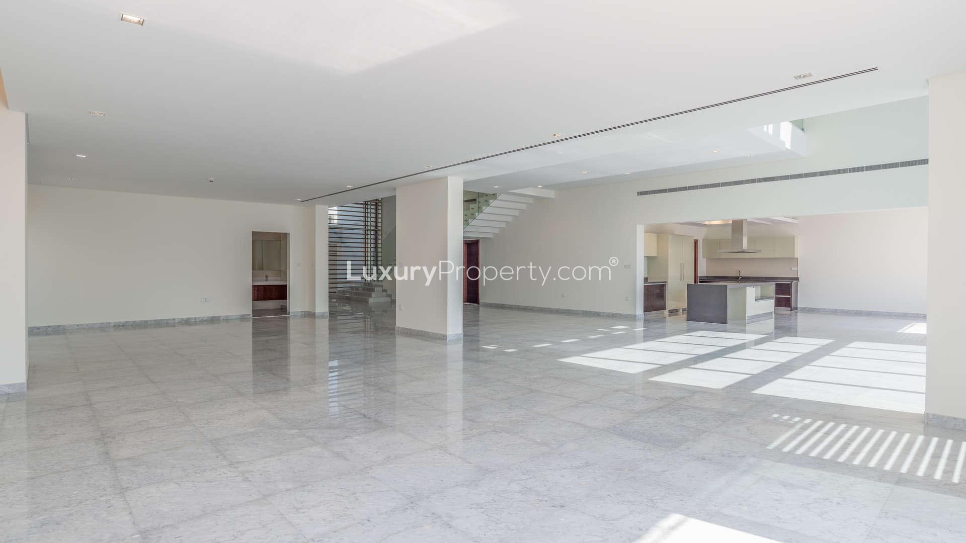 Luxurious marble staircase in seven-bedroom District One villa, Mohammed Bin Rashid City