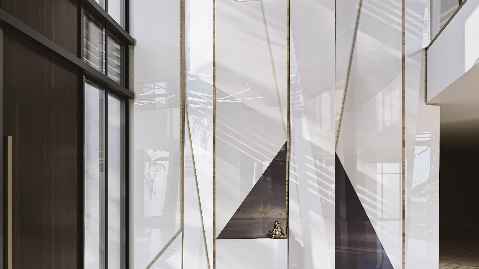 Luxurious interior with elegant staircase in Dubai Hills Estate mansion for sale