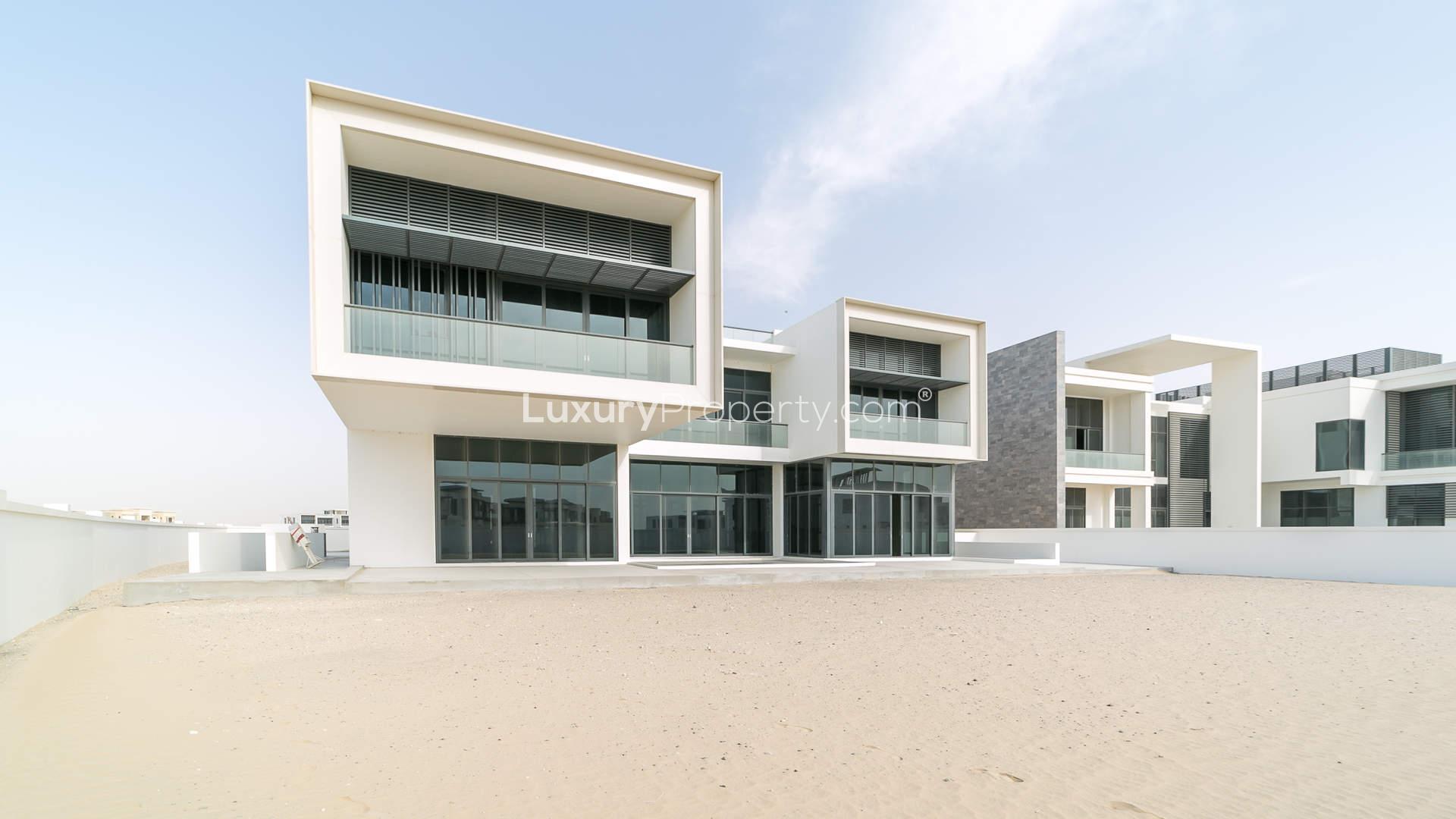 Spacious unfinished interior of luxury villa in Dubai Hills Estate for sale