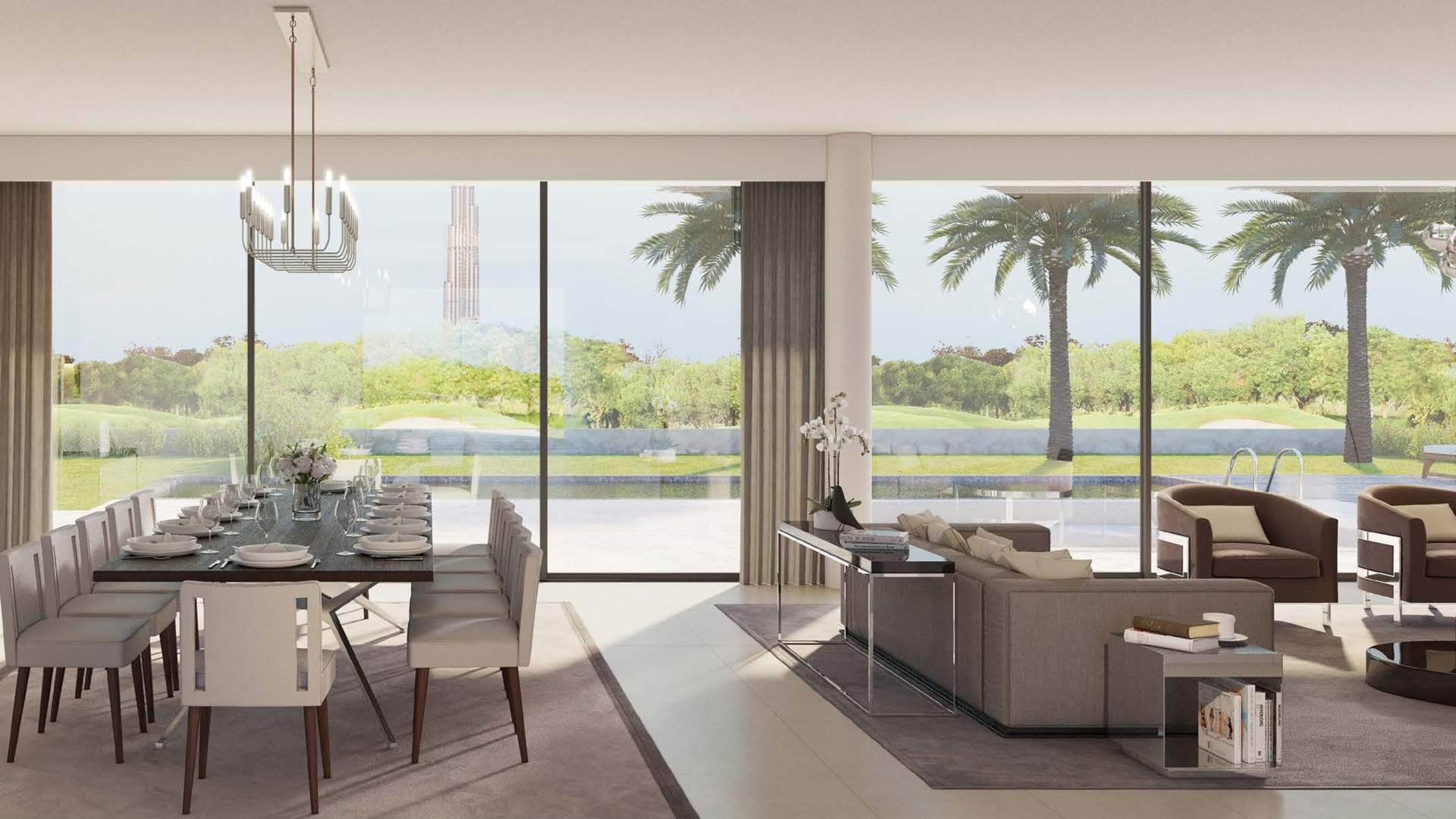 Luxurious seven-bedroom villa with pool at Fairway Vistas, Dubai Hills Estate for sale