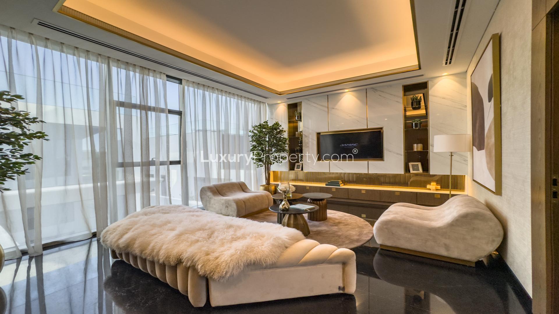 Elegant dining room in 7-bedroom villa, Damac Lagoons, Morocco Phase 2 for sale