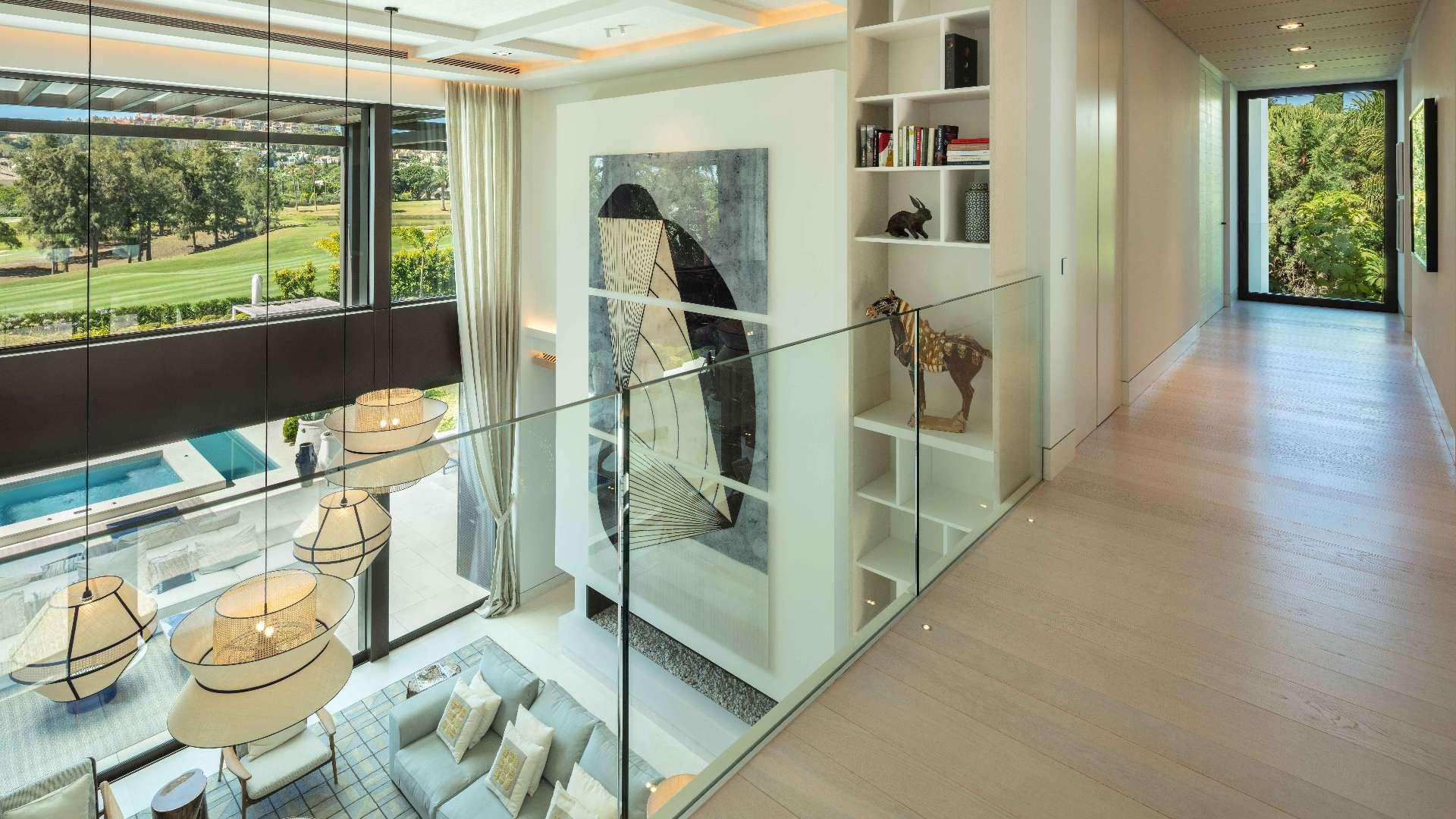 Luxurious La Cerquilla villa with pool, lush gardens, and elegant architecture in Marbella