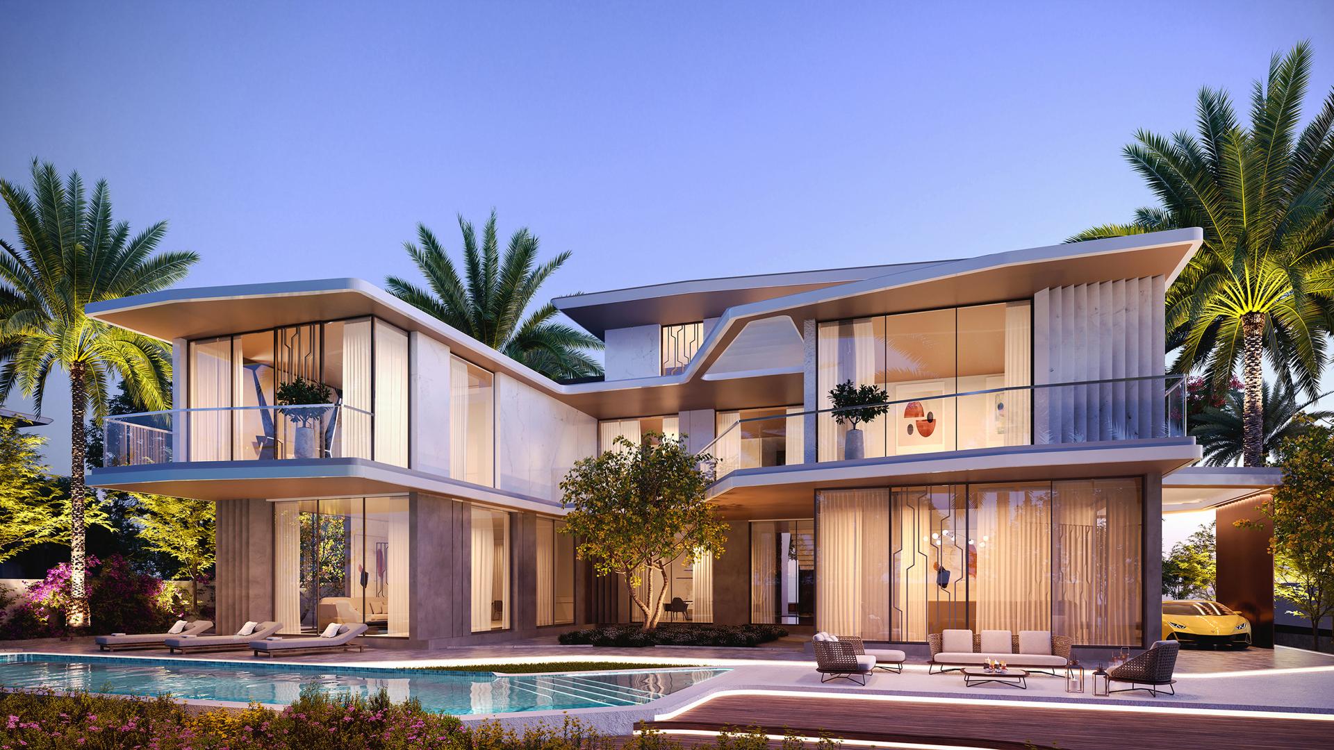 Modern villa with spacious roof terrace in Majestic Vistas, Dubai Hills Estate for sale