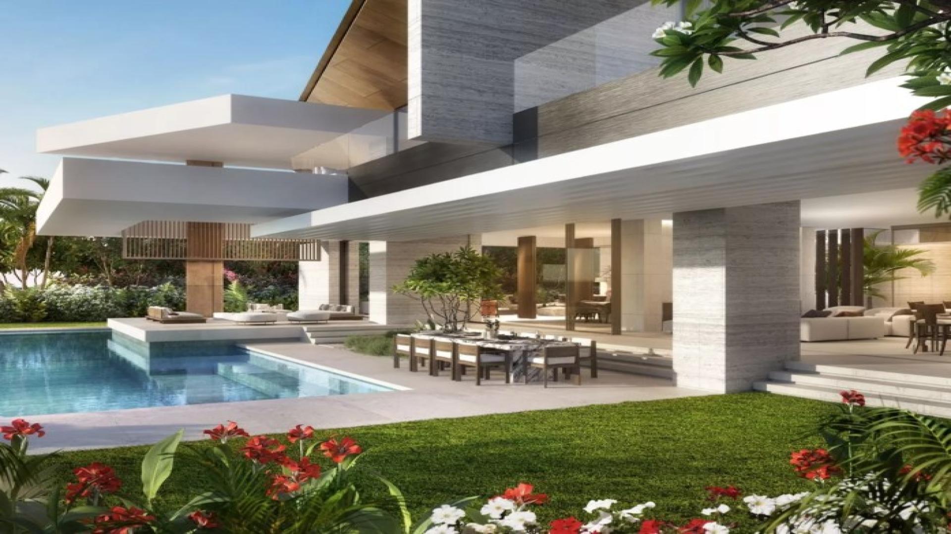 Ultra-luxury 7-bedroom villa with lagoon access in Serenity Mansions, Tilal Al Ghaf, for sale