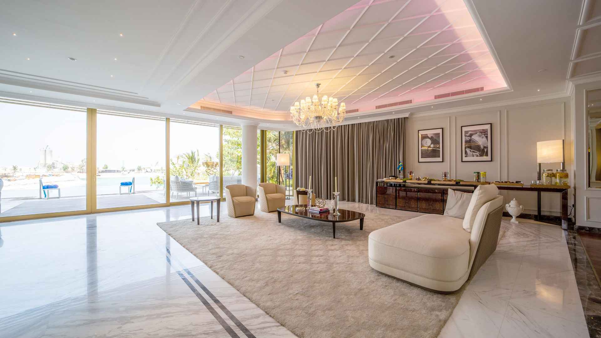 Luxury beachside villa with pool at Sweden Island, The World Islands, for sale