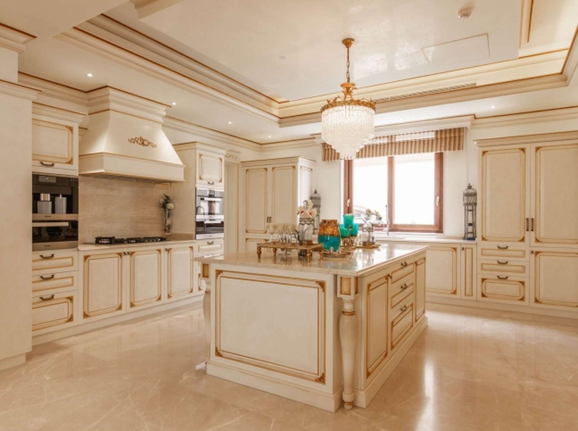 Luxurious living room with elegant furniture and pool view in Wildflower villa, JGE