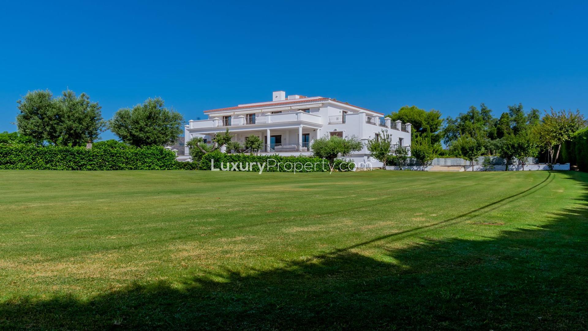 Detached villa with pool for sale in Guadalmina Alta, Marbella, featuring spacious outdoor area