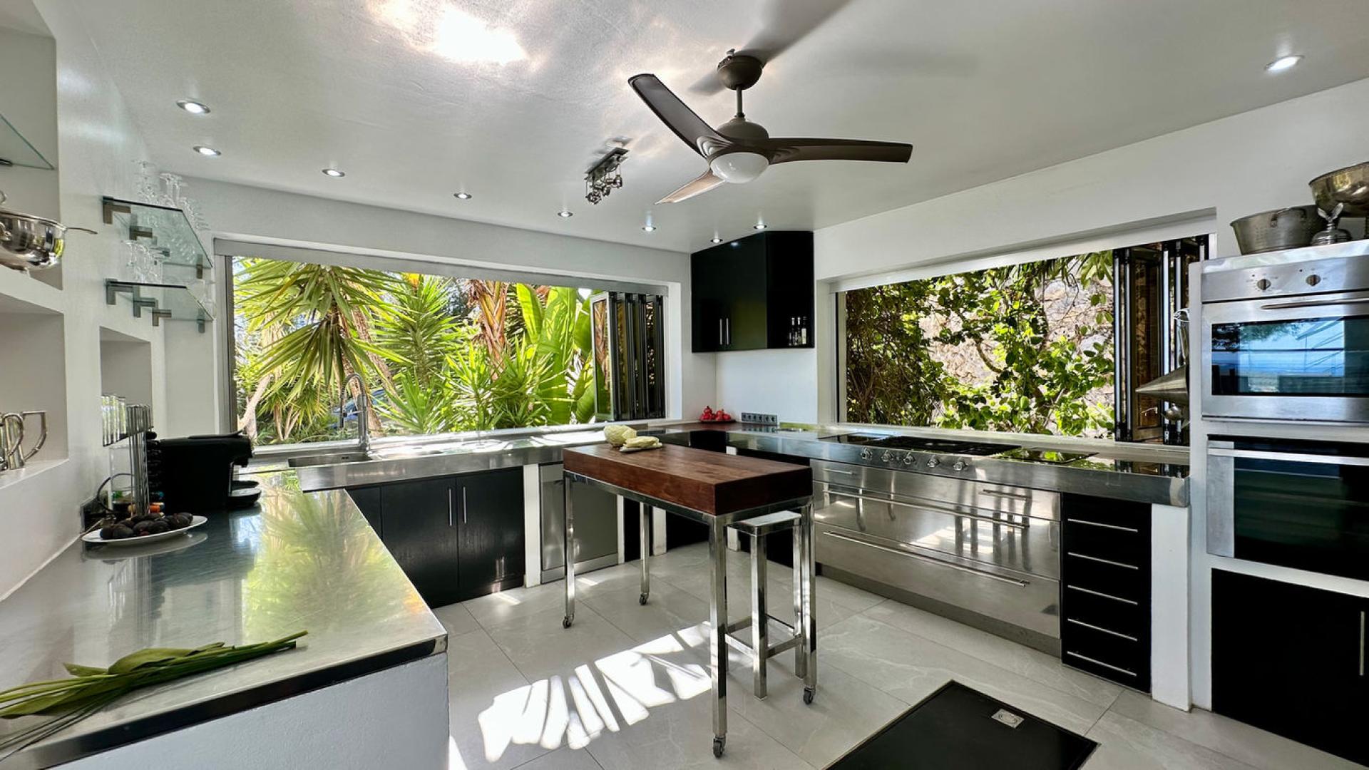 Luxurious entrance and modern living area in Villa Roca, Ibiza