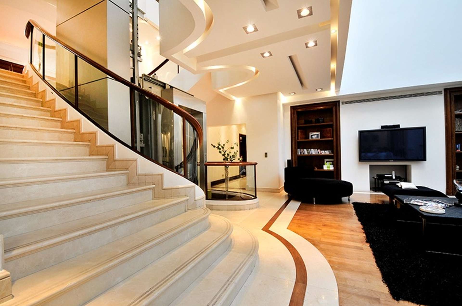 Elegant dining room in 8-bedroom villa, Umm Suqeim, Dubai, featuring stylish decor