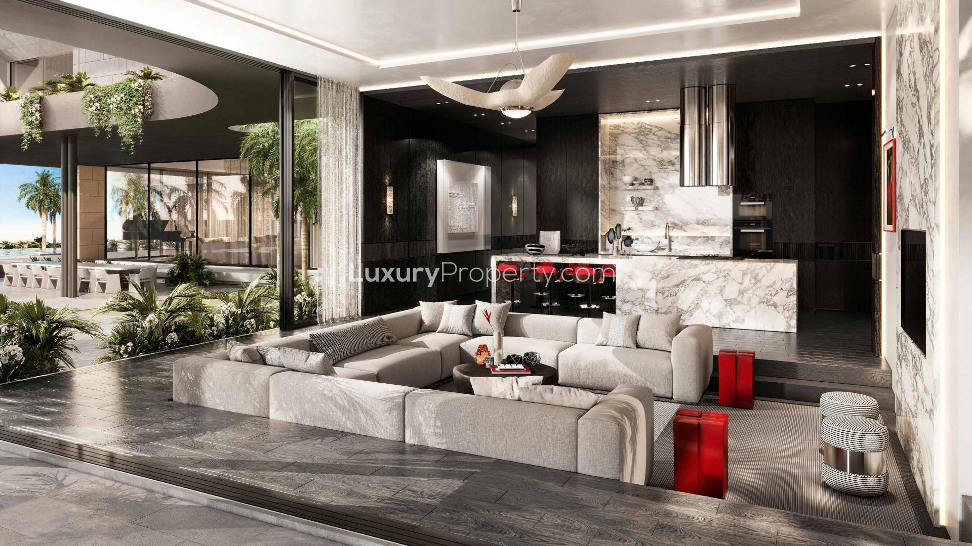 Luxurious Edge Estates Mansion Villa with pool and lush garden in Tilal Al Ghaf